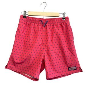 Vineyard Vines Mens Size Swim Trunks Board Shorts XL Pink‎ Starfish Print Mesh